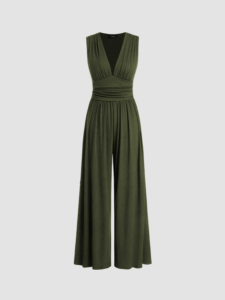 Charity – Elegante Mouwloze Wijde Jumpsuit