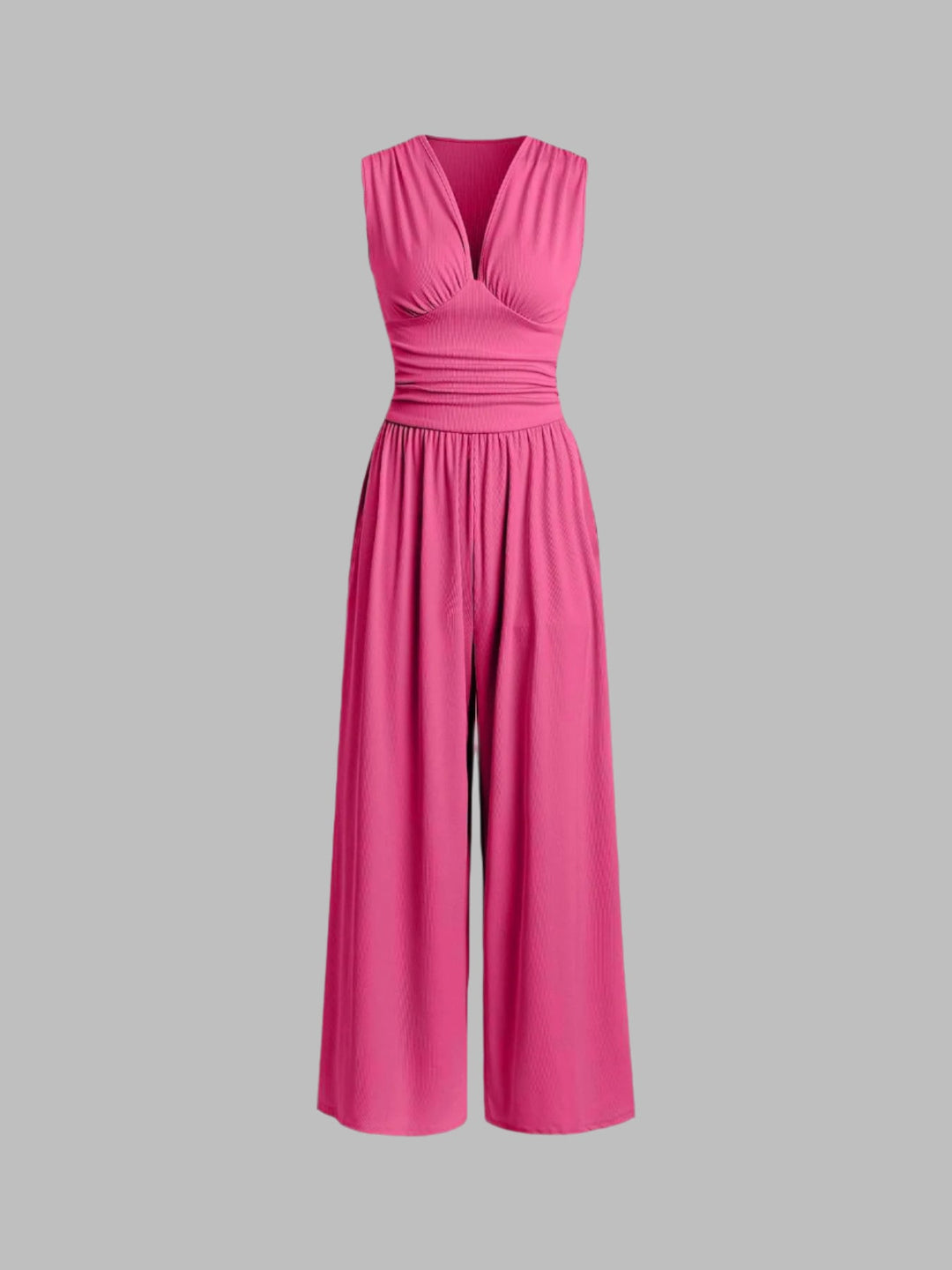 Charity – Elegante Mouwloze Wijde Jumpsuit
